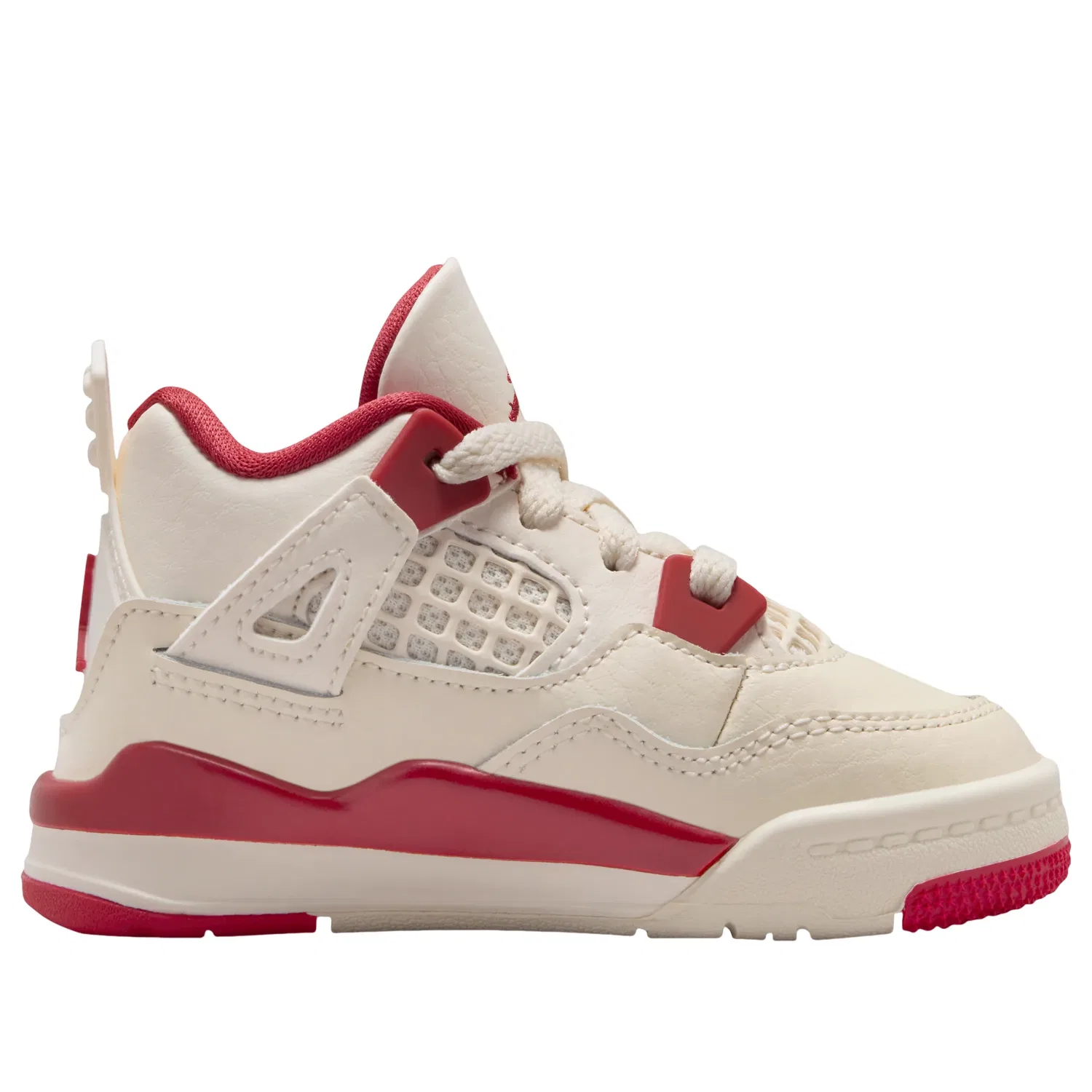 Кроссовки Air Jordan 4 'Pale Ivory Tough Red' HV4384-108, белый — фото 2