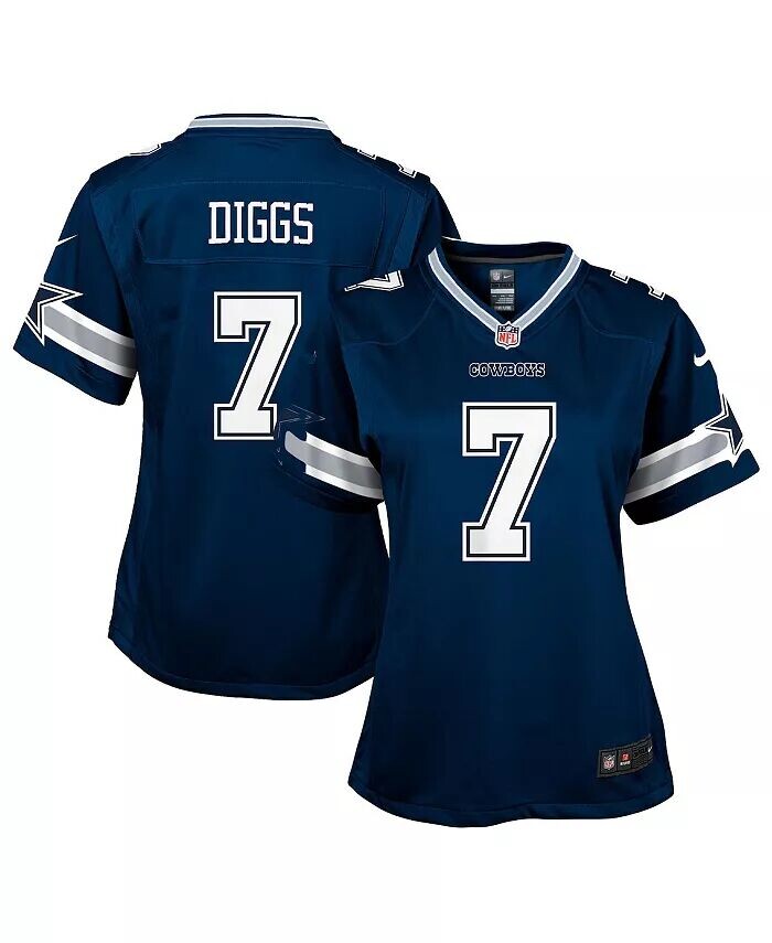 

Джерси Big Girls Trevon Diggs Navy Dallas Cowboys Game Nike, синий