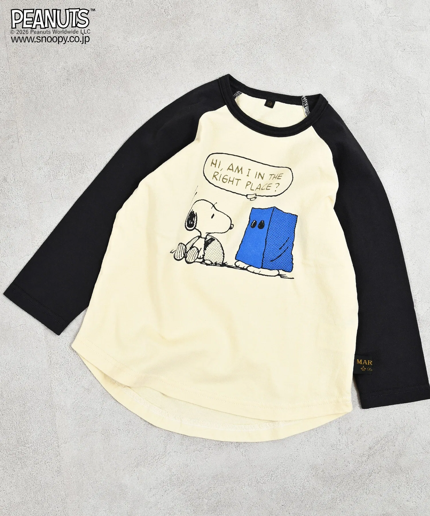 Детская футболка с длинным рукавом PEANUTS со Снупи — фото 3