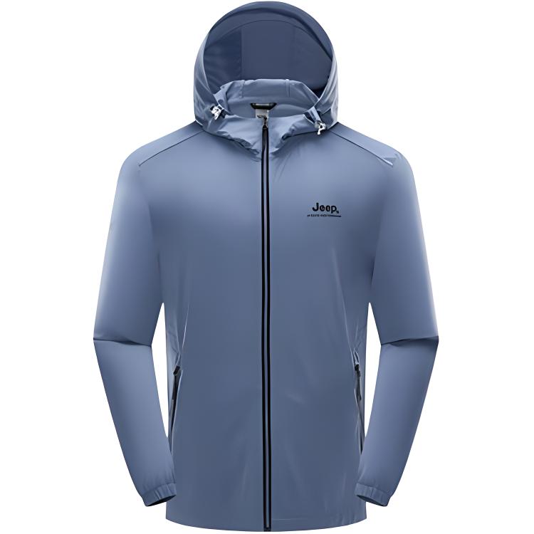 

Jeep Дышащая ветрозащитная одежда с УФ-защитой для мужчин, Moonlight Blue