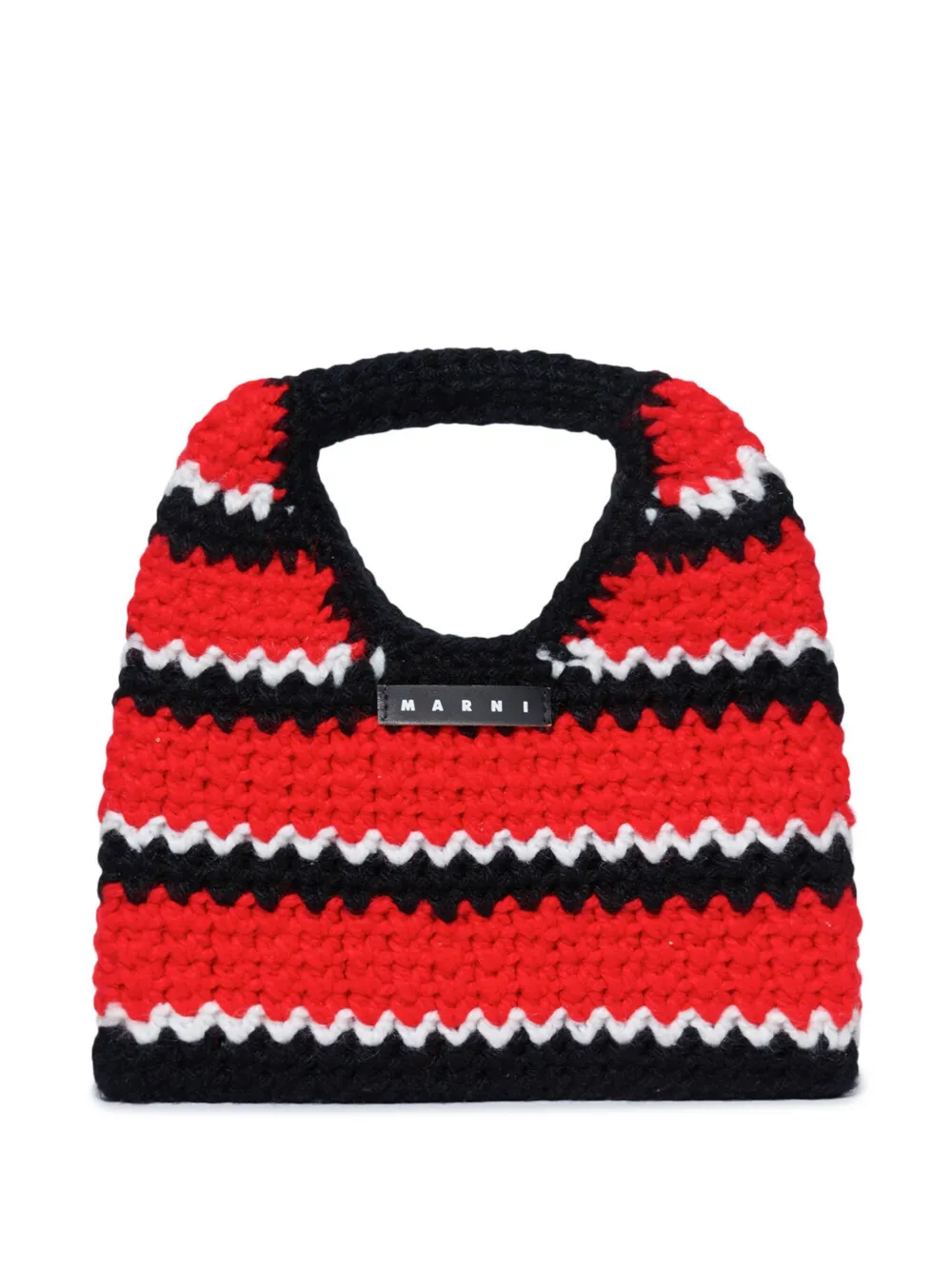 

Сумка на плечо в технике кроше Marni Kids, красный