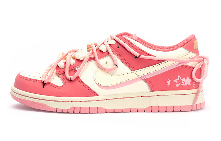 

Кроссовки Nike Dunk Skateboard Shoes Women's Low-Top Pink/Beige
