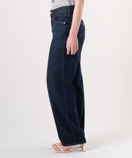 Широкие джинсы в стиле "папа" темно-синего цвета Levi's, Dark Indigo - Flat Finish — фото 2