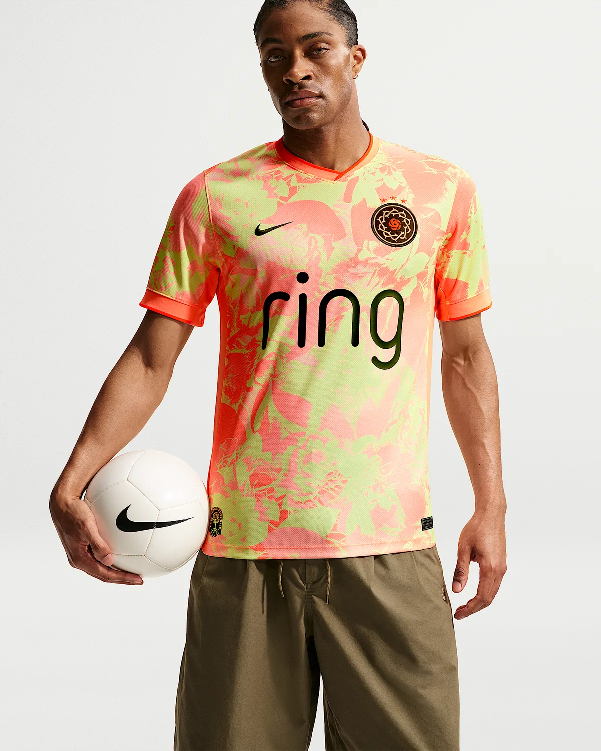 Мужская реплика джерси Nike Dri-FIT Portland Thorns Stadium Edition, Barely Volt