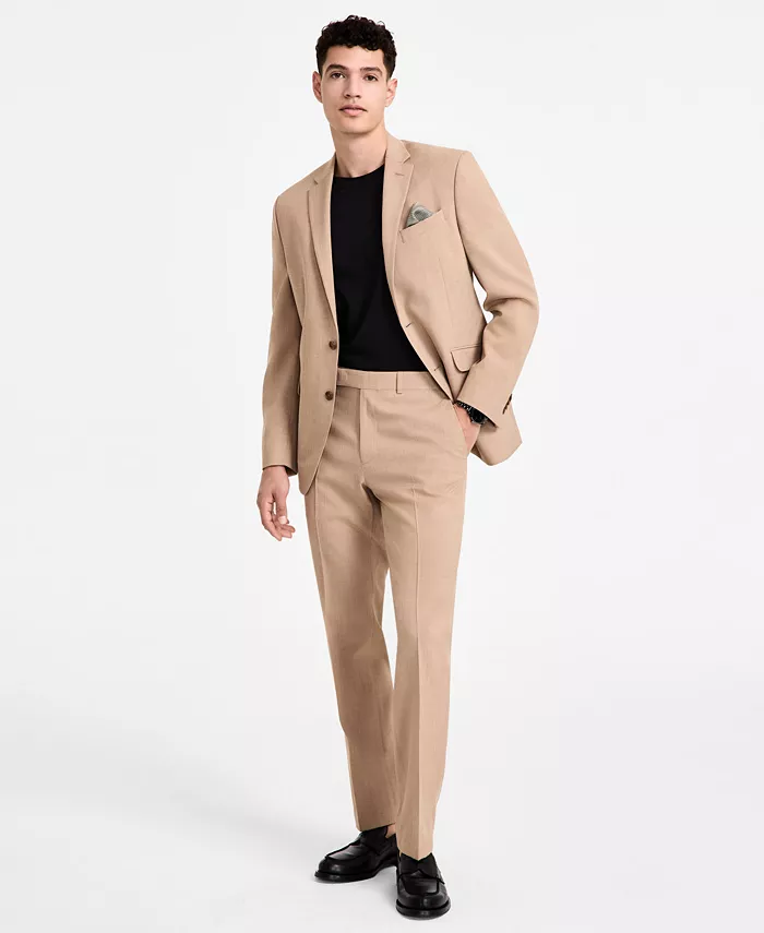

Мужской костюм Slim-Fit Kenneth Cole Reaction, коричневый/бежевый