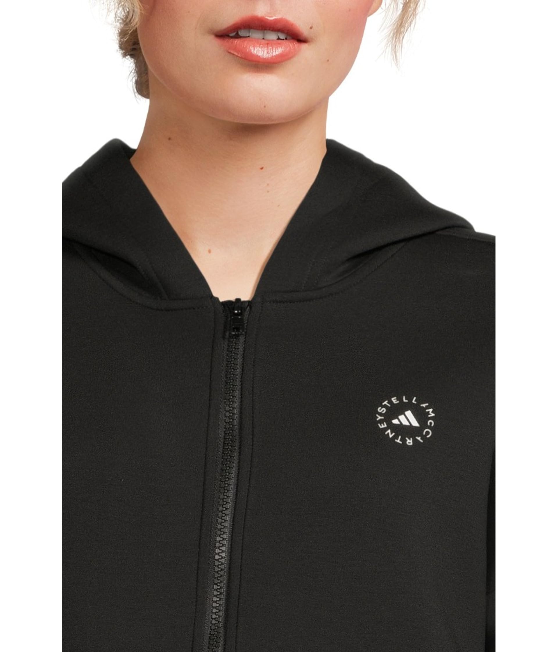 Худи adidas by Stella McCartney Scuba Hoodie JV7036, черный — фото 4