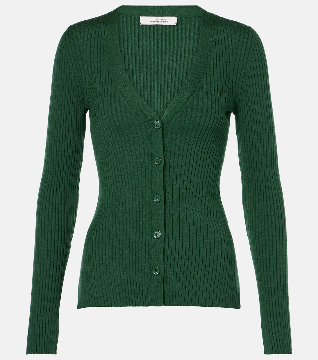 

Кардиган Essential Ease из смеси шерсти и шелка Dorothee Schumacher, Gras Green