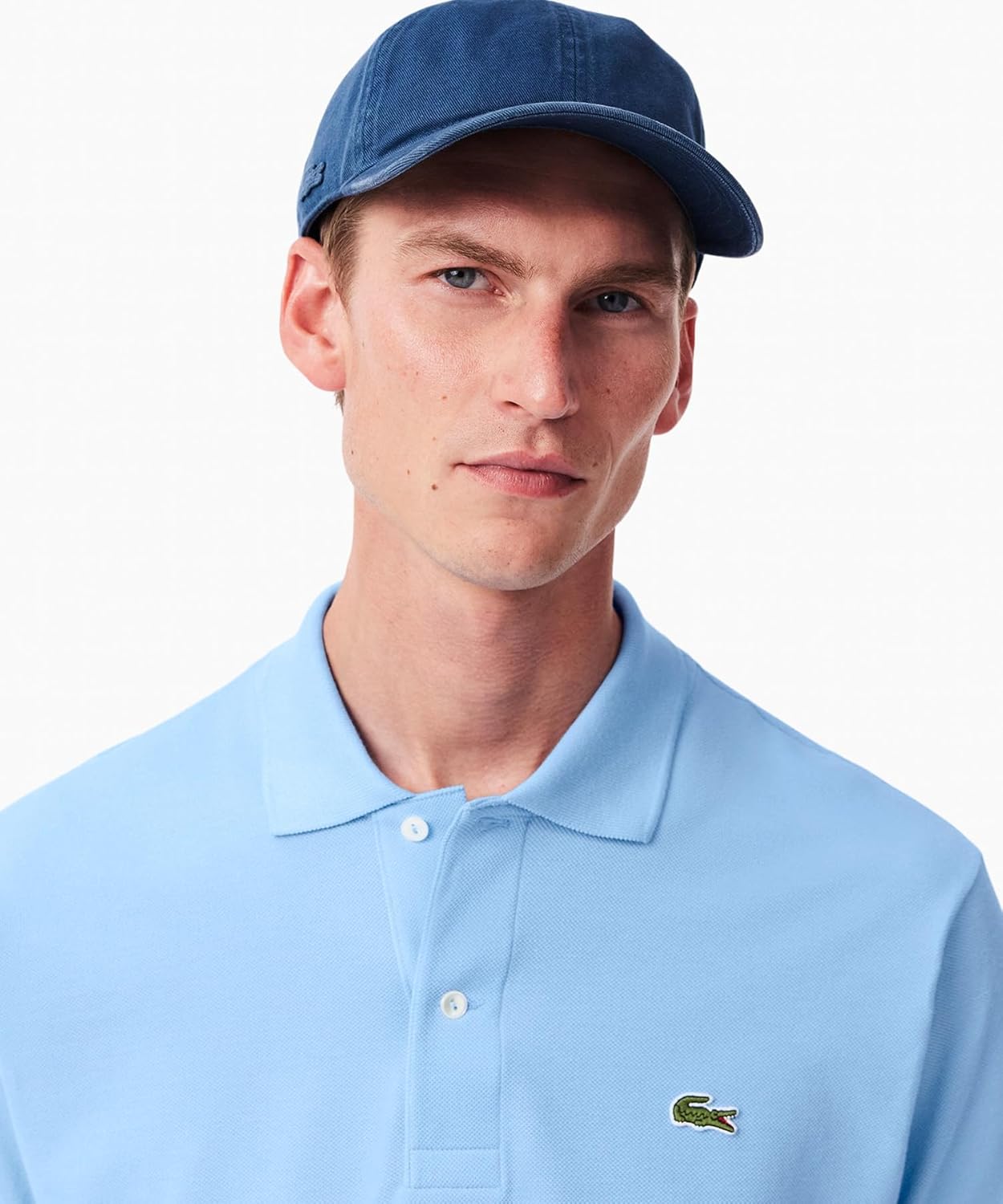 Классическая рубашка-поло Lacoste L.12.12 с коротким рукавом, синий — фото 2