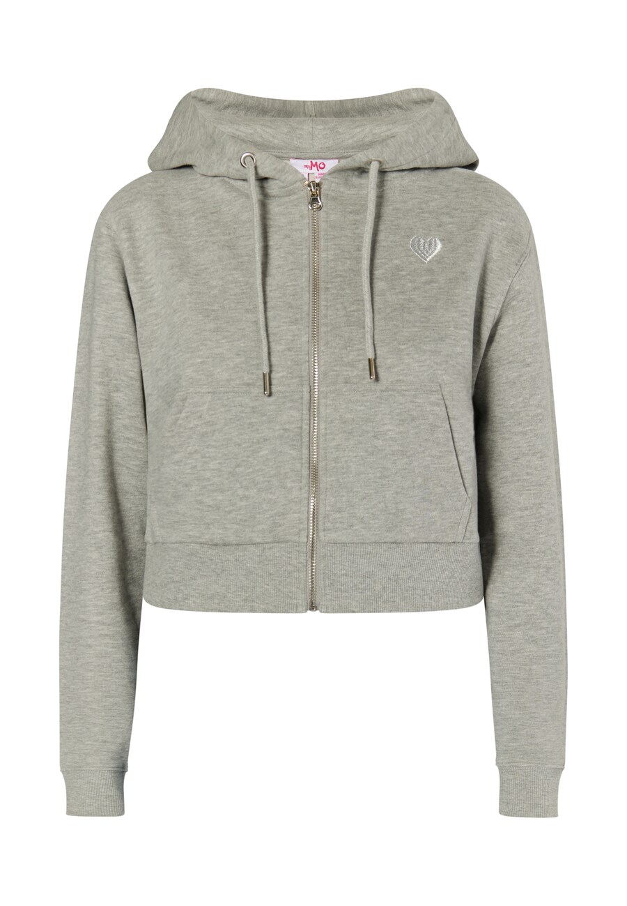 

Толстовка с капюшоном на молнии MYMO Zip-Up Hoodie Blonda, пятнистый серый