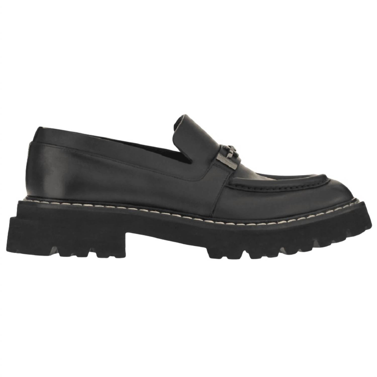 Мужские мокасины Naval Gancini Ornament, черные Salvatore Ferragamo, черный — фото 2