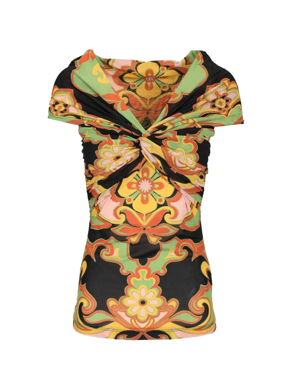 Топ с открытыми плечами Etro, черный