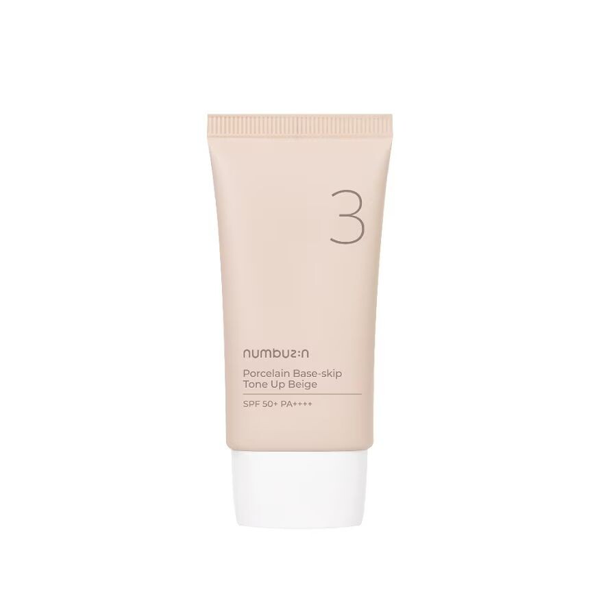 

Numbuzin - No.3 Porcelain Base-Skip Tone Up Beige SPF50+ PA++++ 50 мл, BEIGE