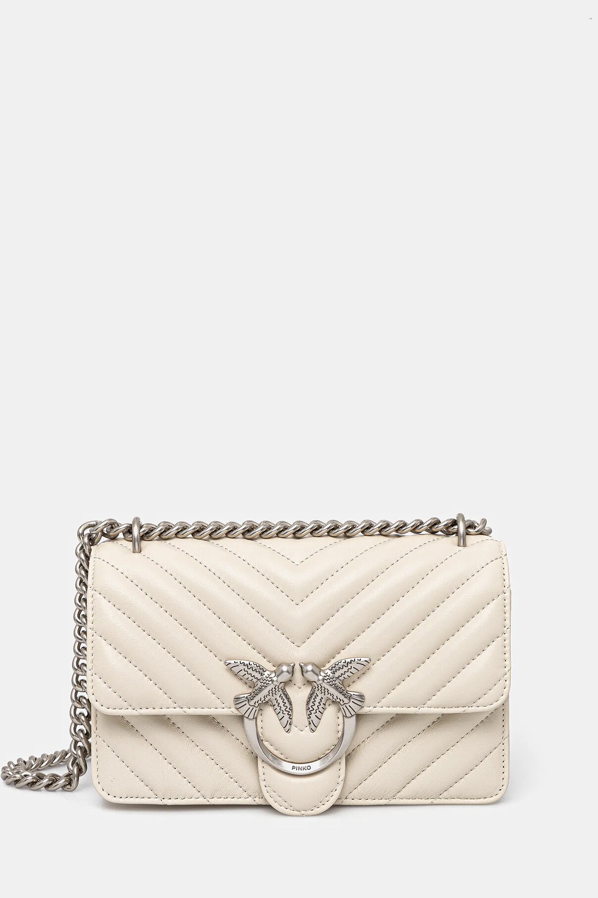 

Сумочка из кожи Pinko, бежевый