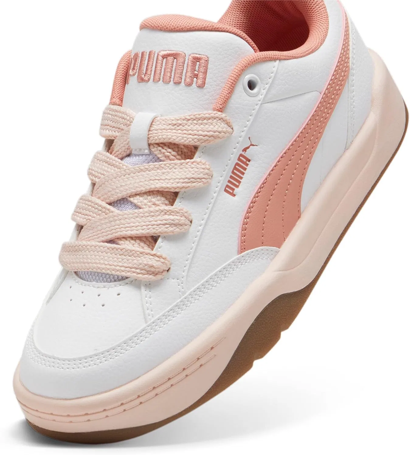Кроссовки унисекс PUMA Park Lifestyle Schuhe Turnschuhe 395084 01, Puma White Deeva Peach Island Pink — фото 2