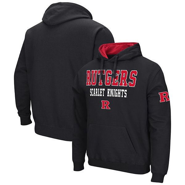 

Мужской черный худи Rutgers Scarlet Knights Sunrise Colosseum