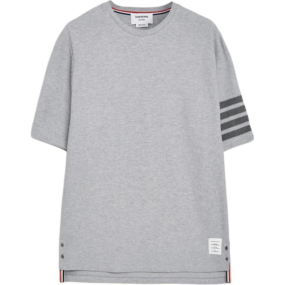 

Футболка piqué 4-Bar THOM BROWNE, серый