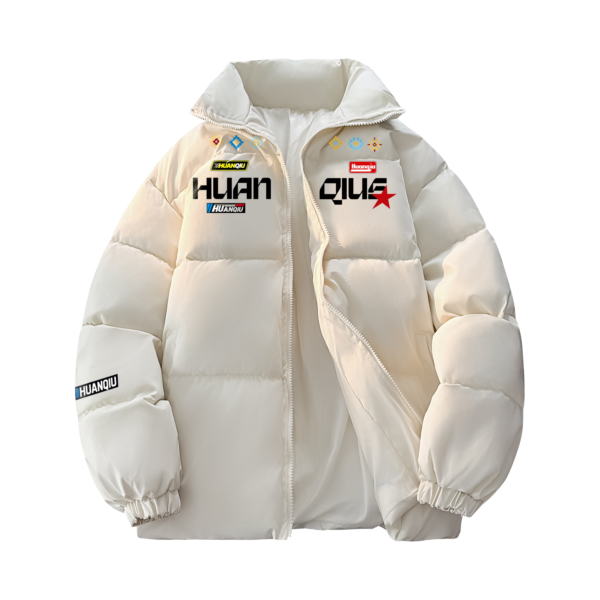 

Пуховик Unisex Stand Collar Moderate HUANQIU, белый