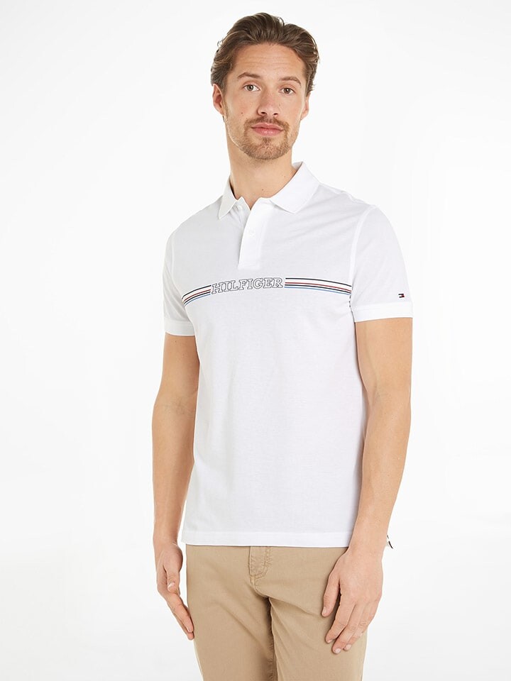 

Поло Tommy Hilfiger, белый