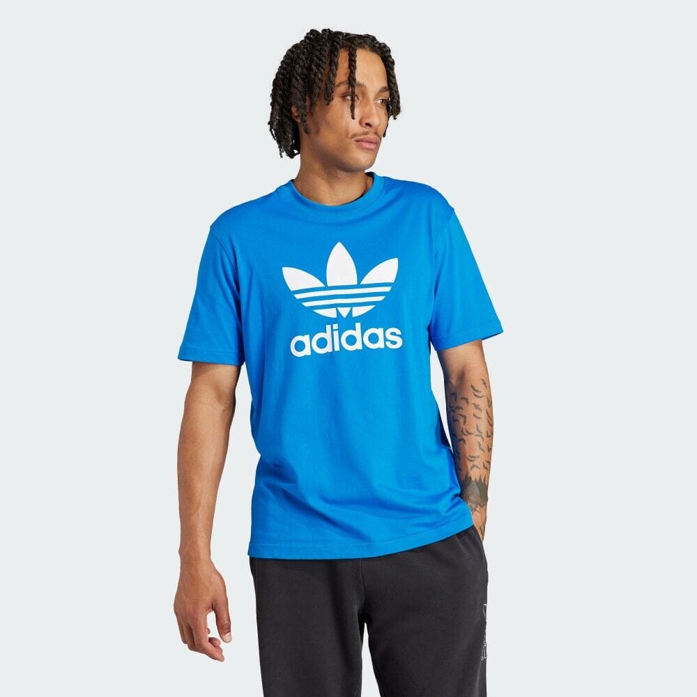 

Футболка Adidas Adicolor Trefoil Short Sleeve T-Shirt, цвет Bluebird