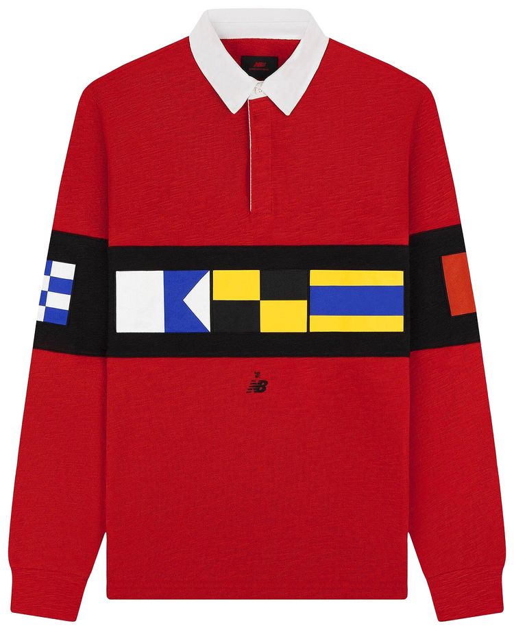 

Толстовка Aimé Leon Dore x New Balance 991 Signal Rugby, красный