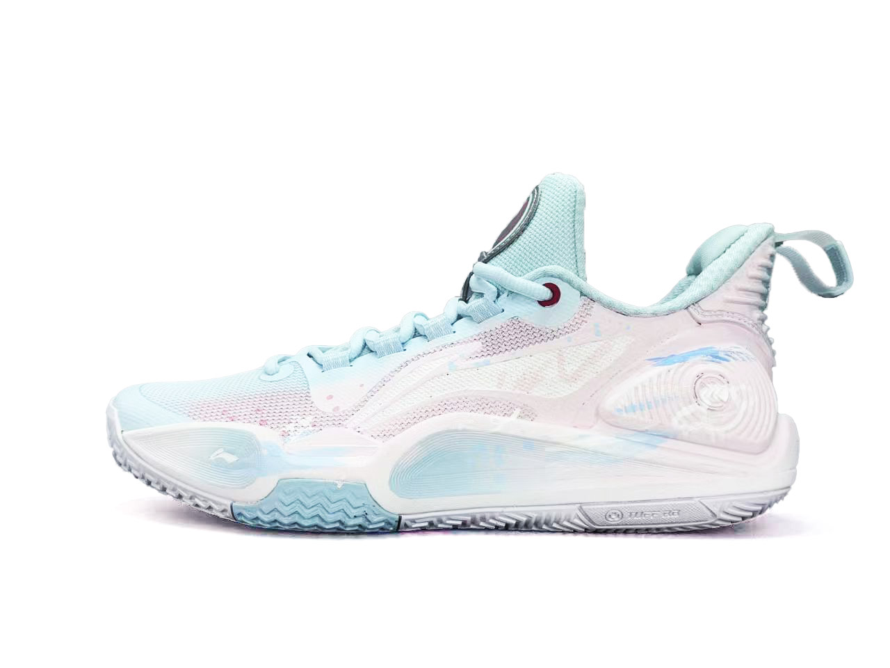 

Li-Ning Li Ning Speed 9 Cushioning Slip Resistant Abrasion Resistant Low top Basketball Shoes Unisex Pink Blue