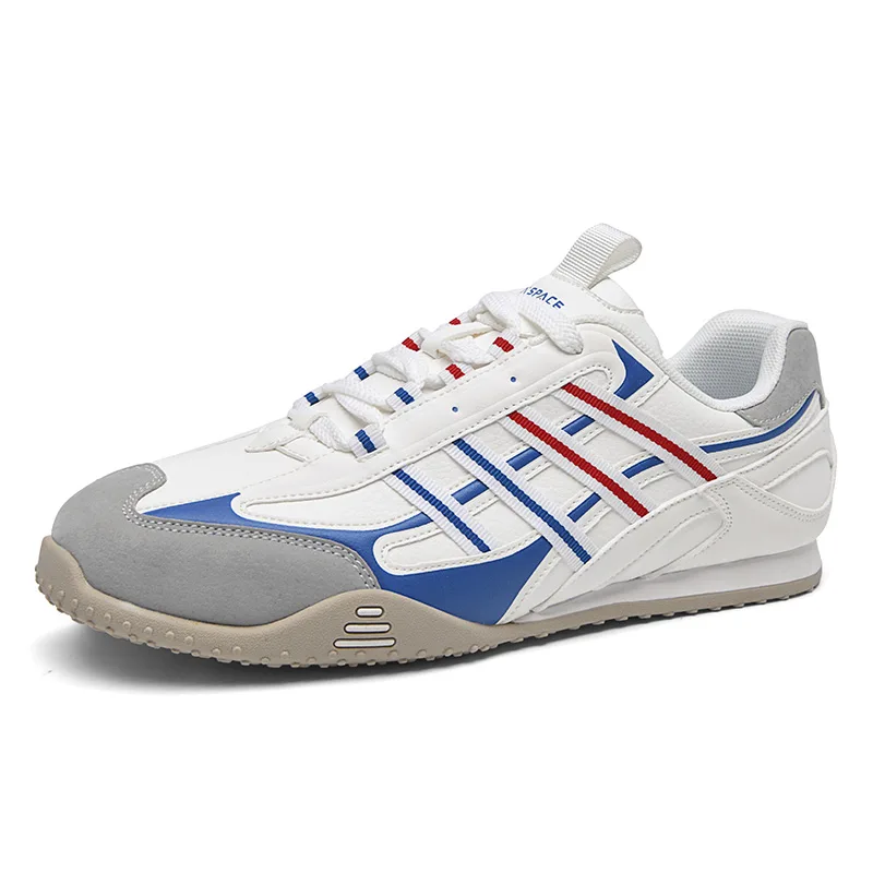 Мужские повседневные кроссовки low top ZHONGGUOHANGTIAN, белый синий (Double Laces) — фото 3