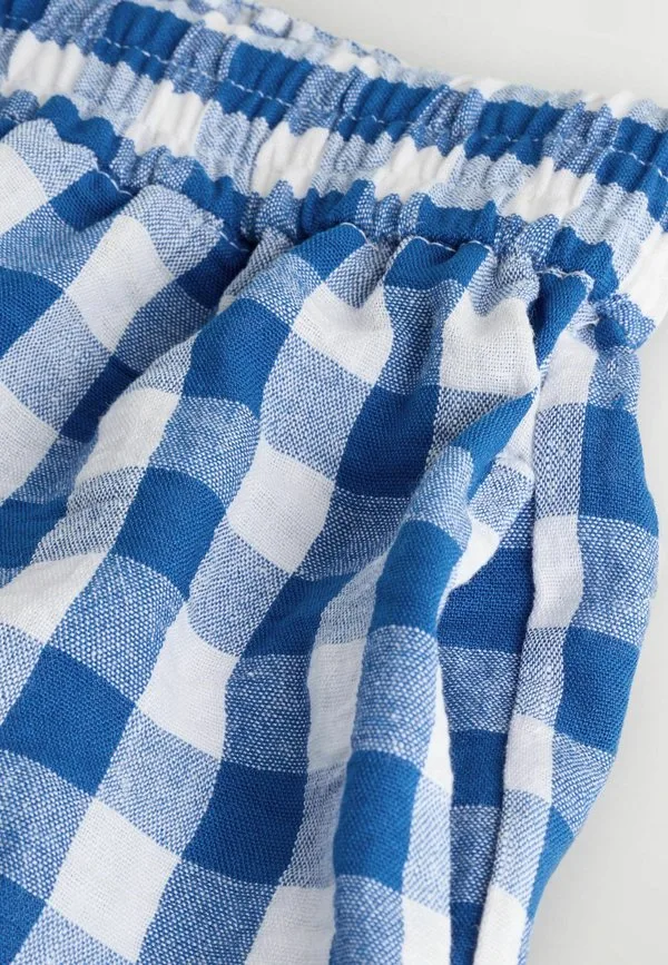 Боксеры-Шорты для беременных стандартного кроя с отложным поясом Next, Blue Gingham — фото 2