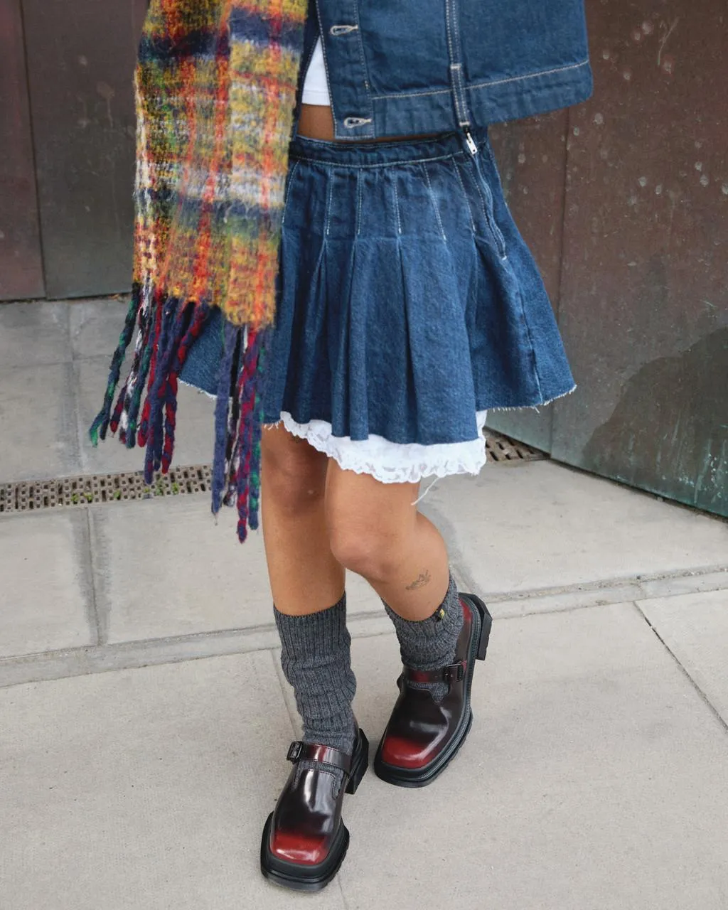 Dr. Martens Туфли Мэри Джейн Maybole с квадратным носком, цвет Black+Cherry Red — Arcadia — фото 2