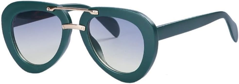 

Овальные солнцезащитные очки для женщин и мужчин, обтекаемая оправа из поликарбоната с градиентными линзами, металлический шарнир, винтажные солнцезащитные очки с защитой от УФ-излучения UV400 VFDHN, C5