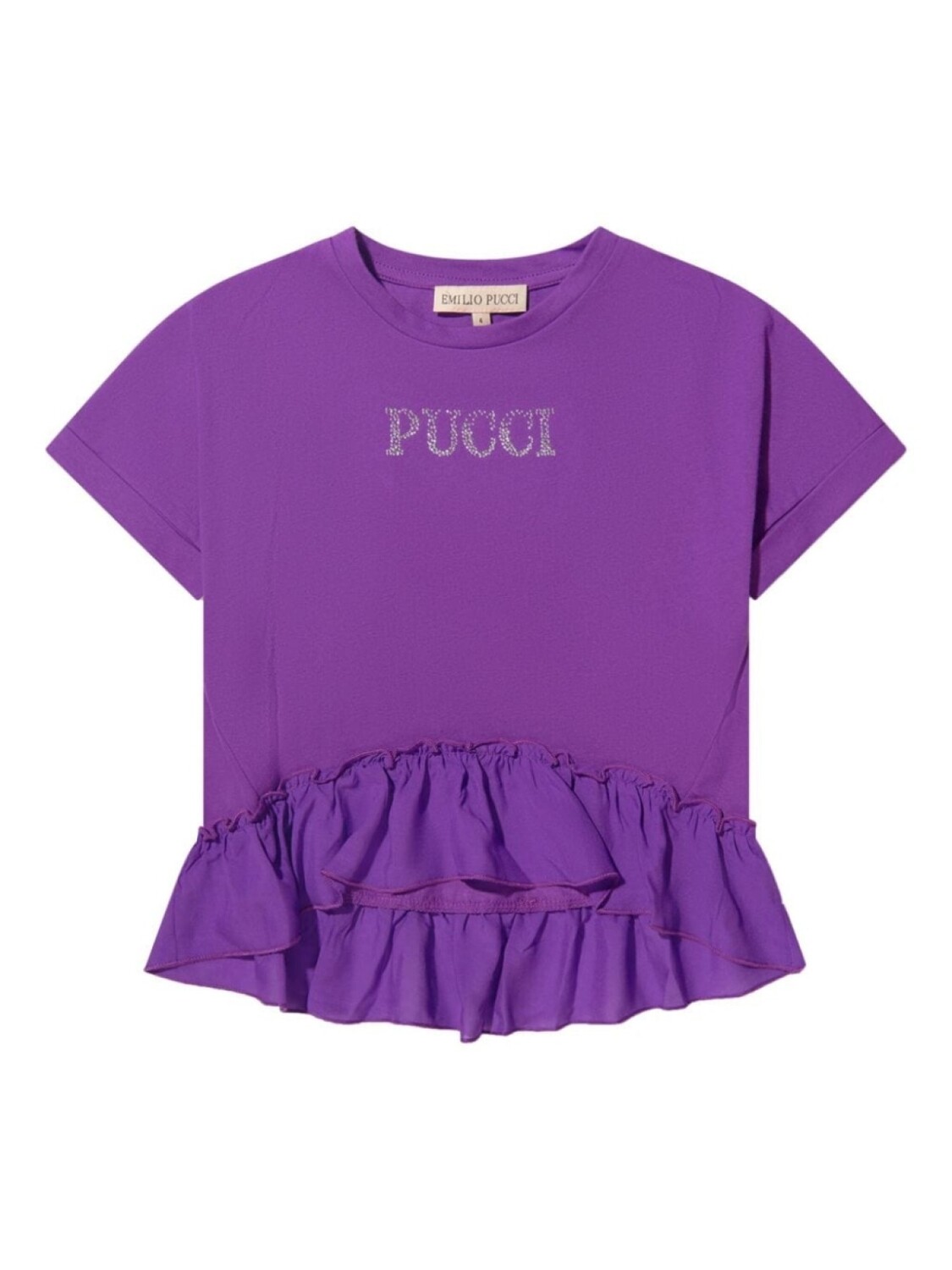 

Pucci футболка с логотипом, фиолетовый