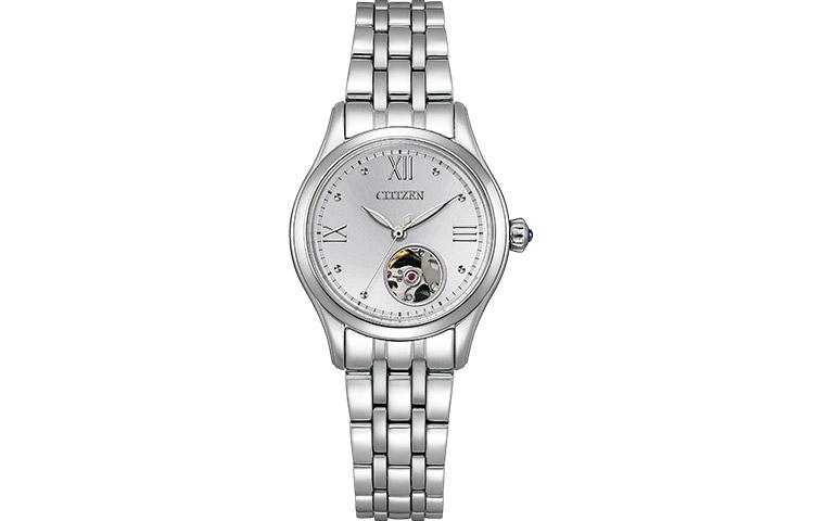 

CITIZEN Часы Mechanical Movement Stainless Steel Strap Japanese / Korean Watch Women's Watch White Dial