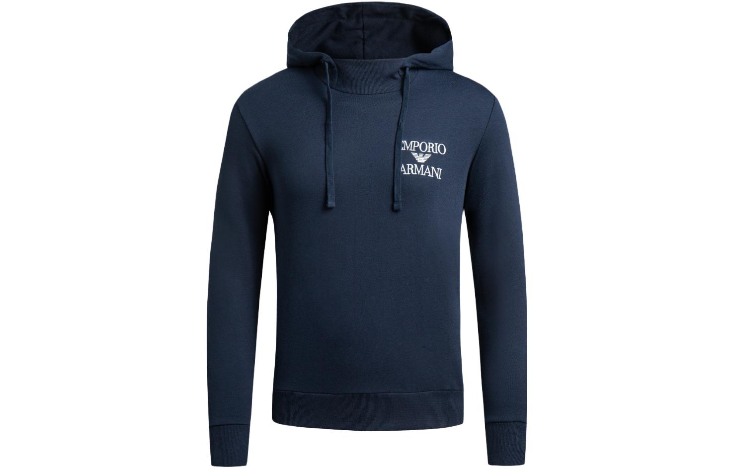 

Футболка с длинным рукавом EMPORIO ARMANI мужская синяя