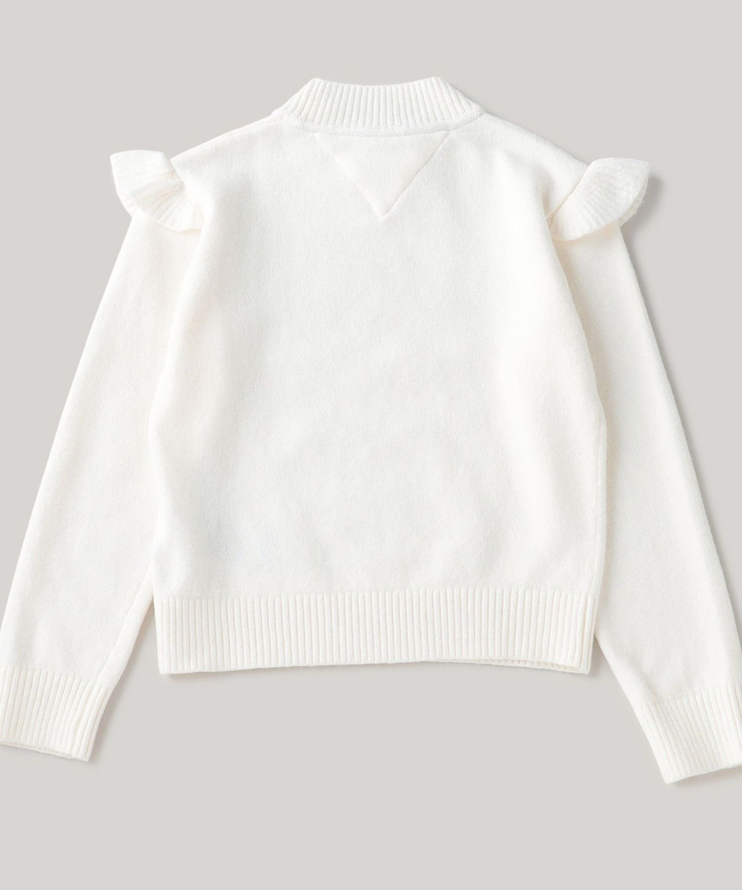 Девичьи шлёпанцы Tommy, свитер с пайетками TOMMY HILFIGER, White Z00 — фото 2