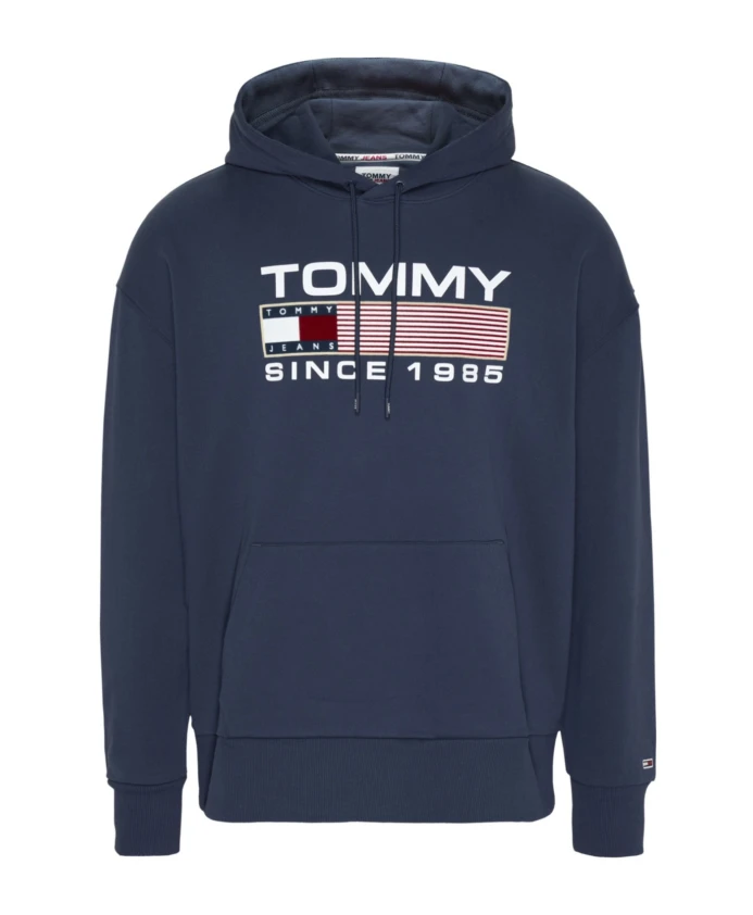 

Синие худи из органического хлопка с логотипом Tommy Jeans, синий