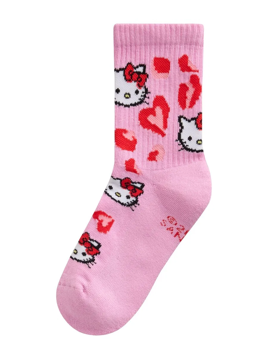 Носки Next 'Hello Kitty' в розовом, красном и белом цветах — фото 4