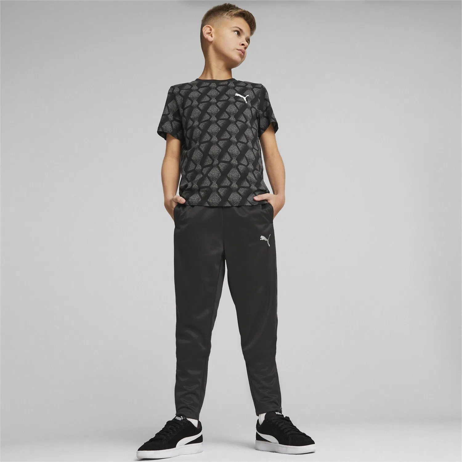 Детские спортивные штаны Slim Fit Active Puma, Schwarz — фото 3