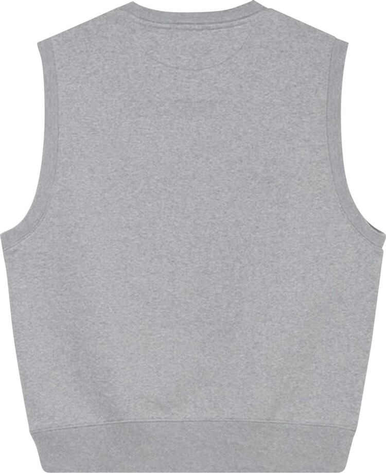 Жилет Stussy Sport Fleece Vest 'Grey Heather', серый — фото 3