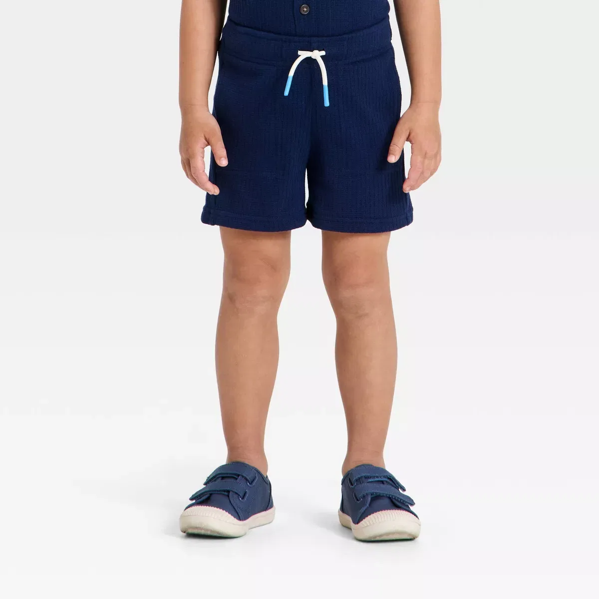 Детский комплект для мальчиков из вафельного жаккарда Cat & Jack, Navy Blue — фото 4