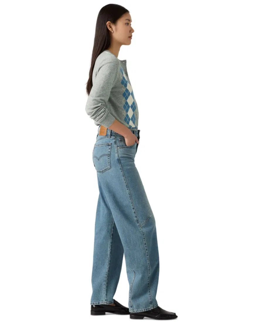 Джинсы-бабочка с широкой штаниной Levi's, Easy Days Barrel — фото 4