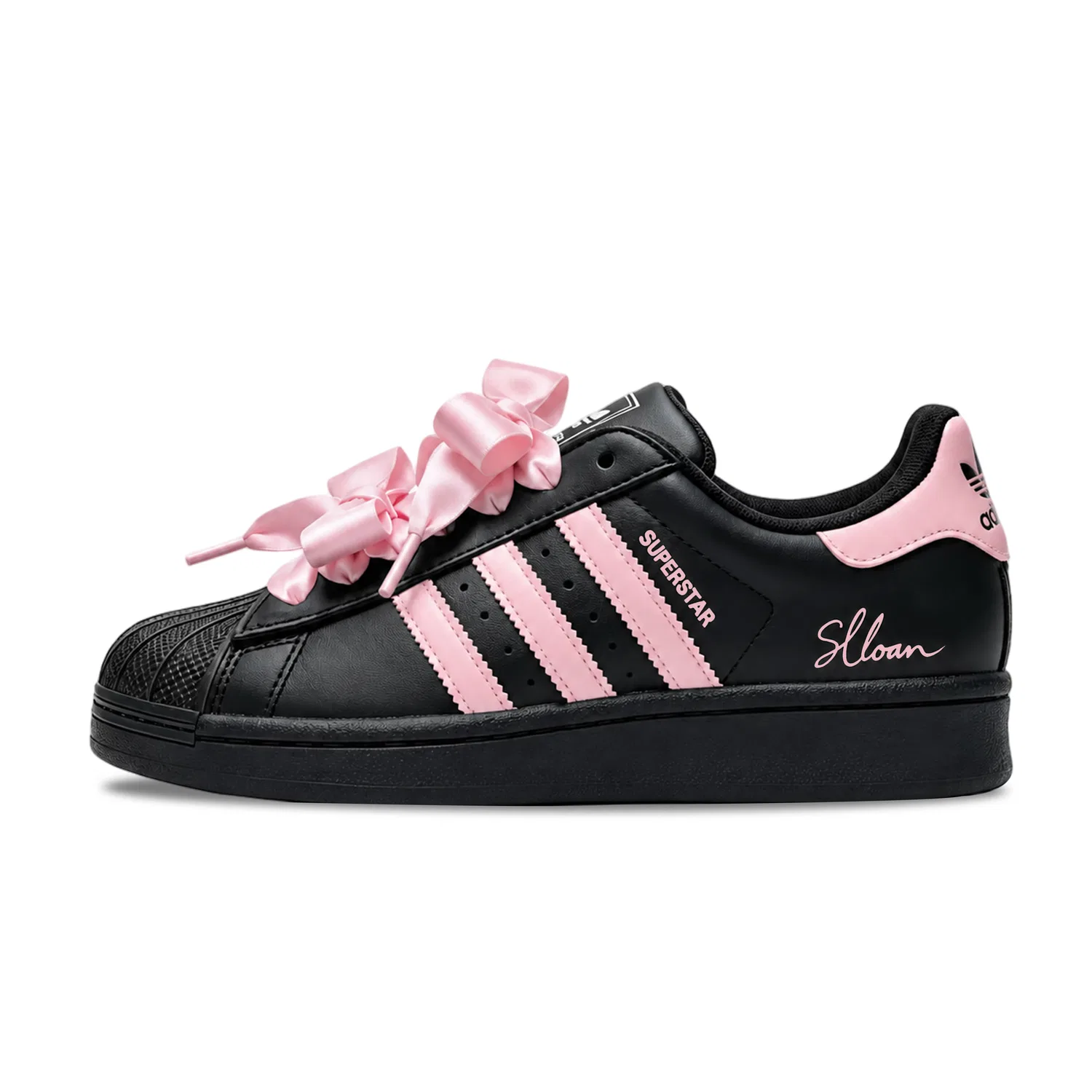 Детские кроссовки для скейтбординга с ракушечным мыском Adidas Originals SUPERSTAR, Black