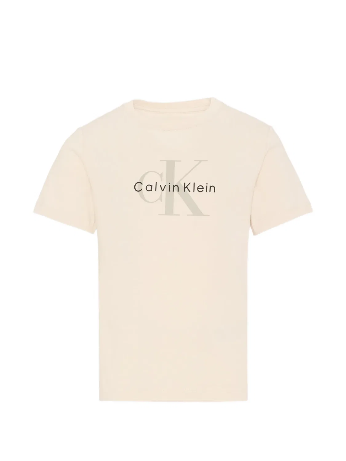 Calvin Klein Футболка для девочек с логотипом, нейтральные тона