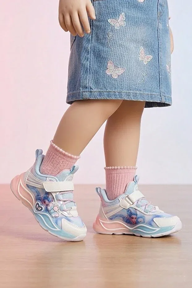Детские ботинки для девочек с ортопедической стелькой Pepino Kids, Blue