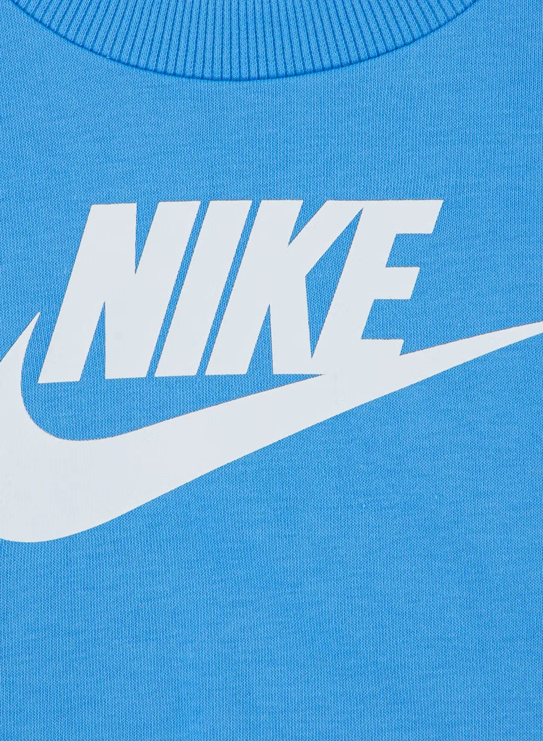 Свитшот из футера детский Nike, голубой — фото 3