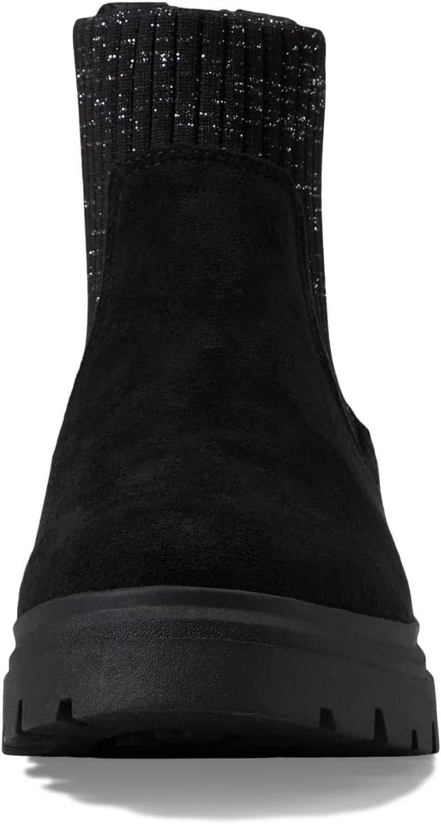 Детские ботинки для девочек Chassy Chelsea Blowfish Malibu, Black Ultrafiber/Black&silver Tech — фото 2