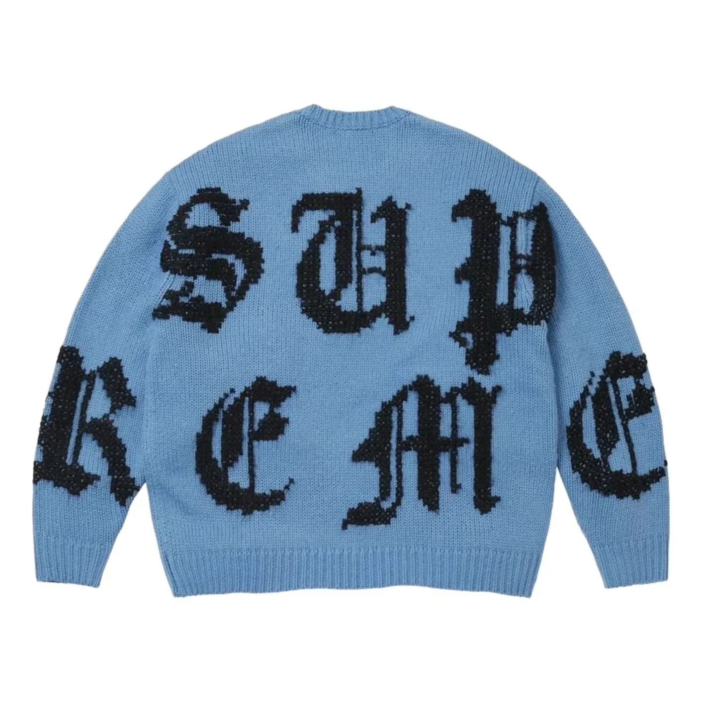 Мужской свитер FW26 Cross Stitch Logo Sweater 'Blue' Supreme, синий