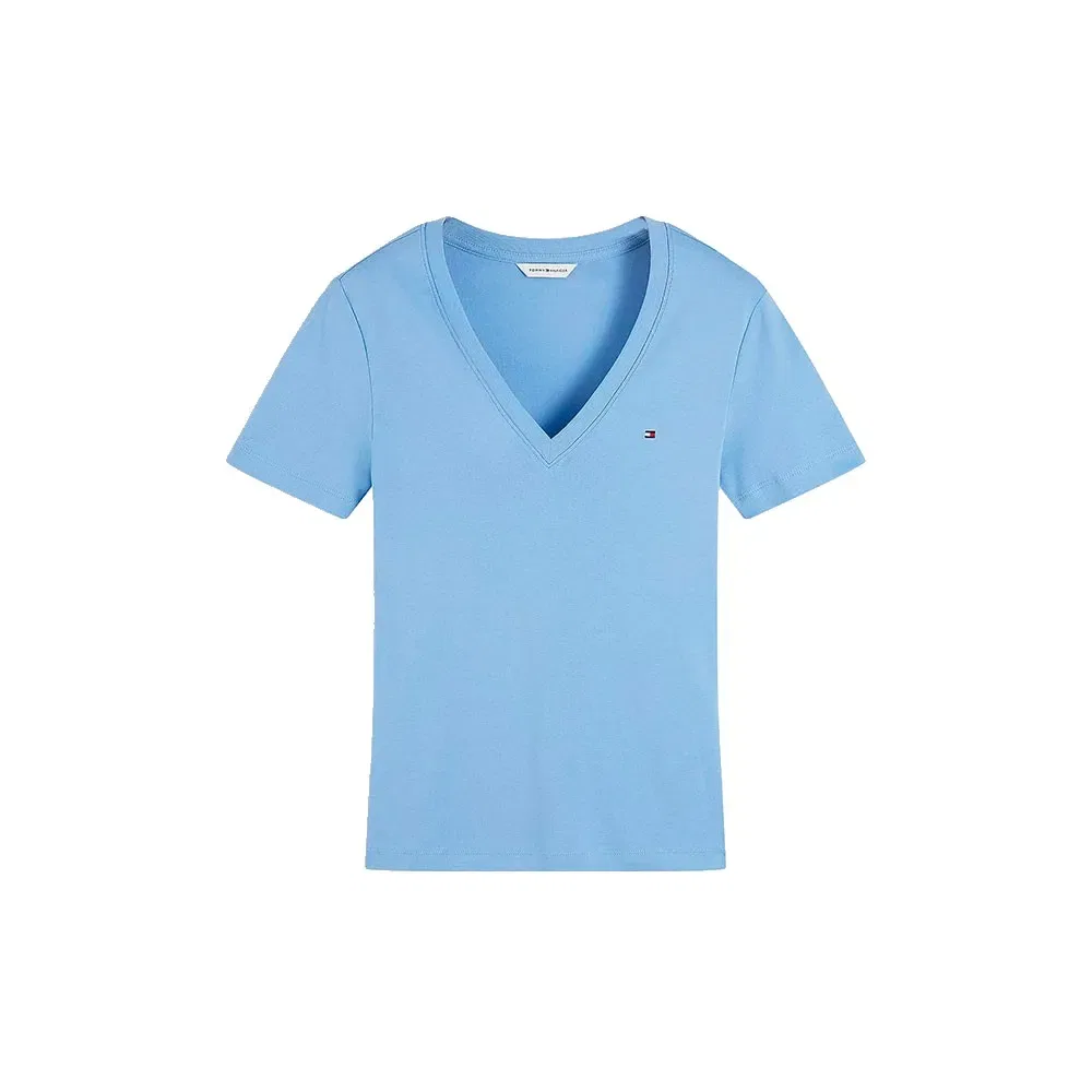 Женская футболка с v-образным вырезом Slim Cody Tommy hilfiger, Blue — фото 3