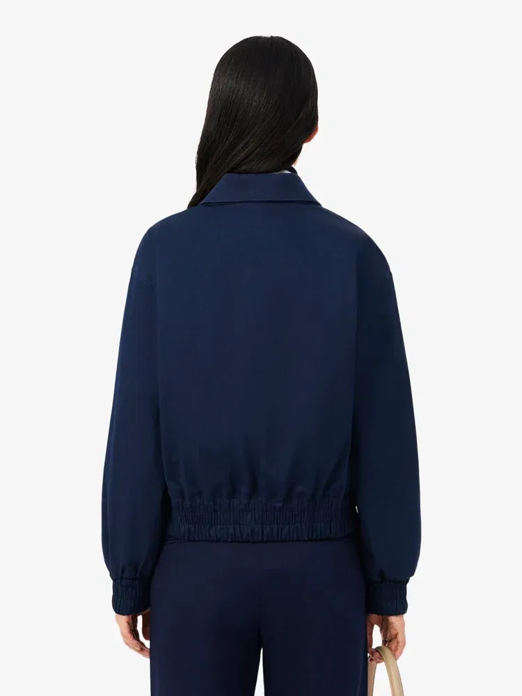 Куртка женская LACOSTE Coach Jacket, из габардина, Navy — фото 3