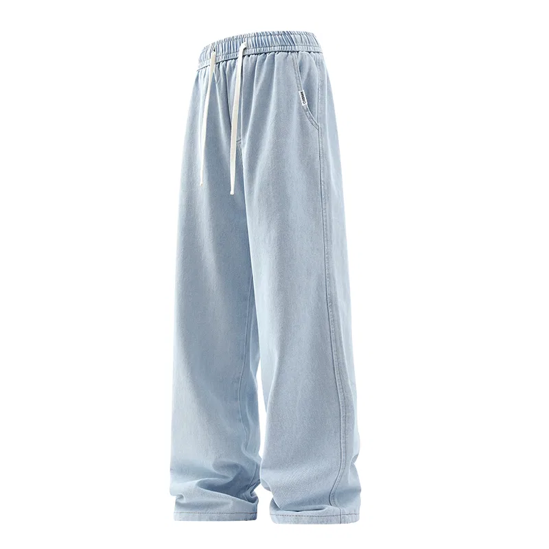 Детские джинсы прямого кроя MINISO, Light Blue
