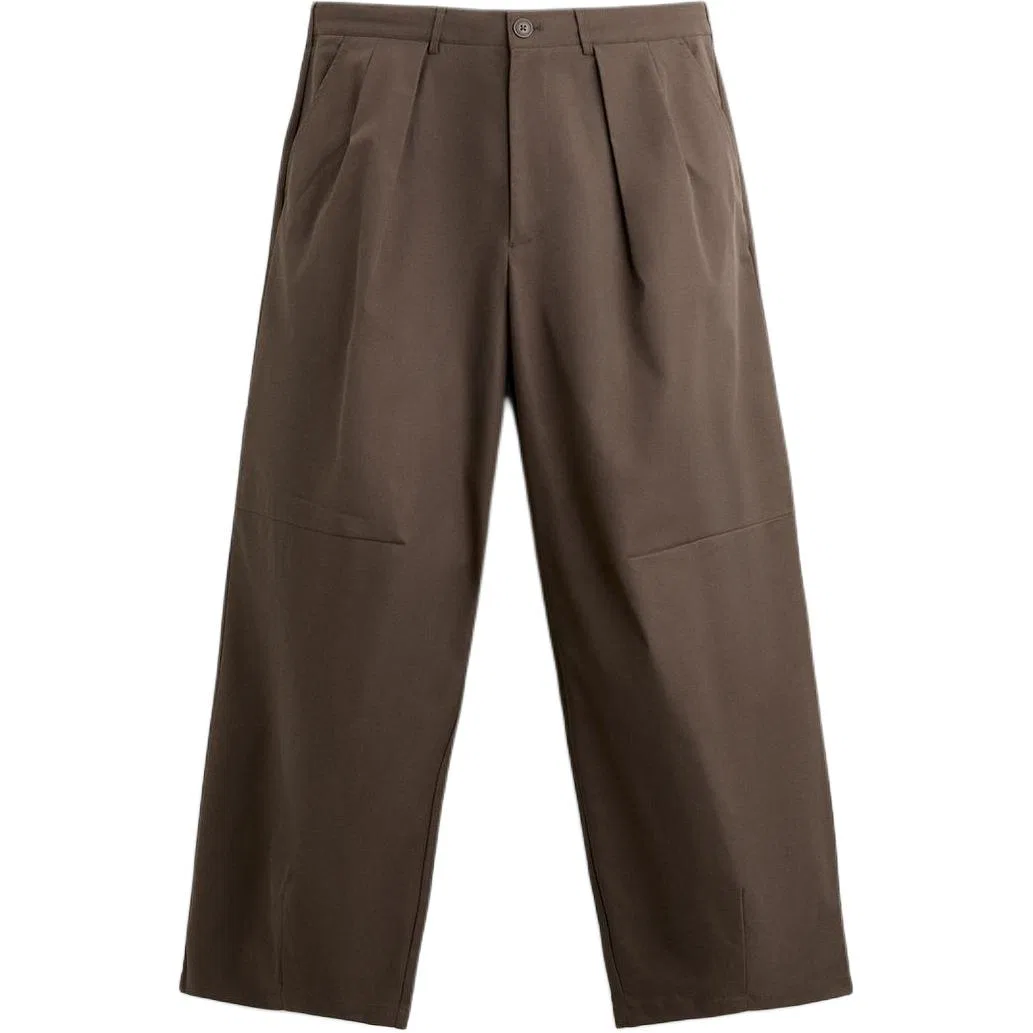 Повседневные брюки с широкими штанинами, ZARA, Gray — фото 3