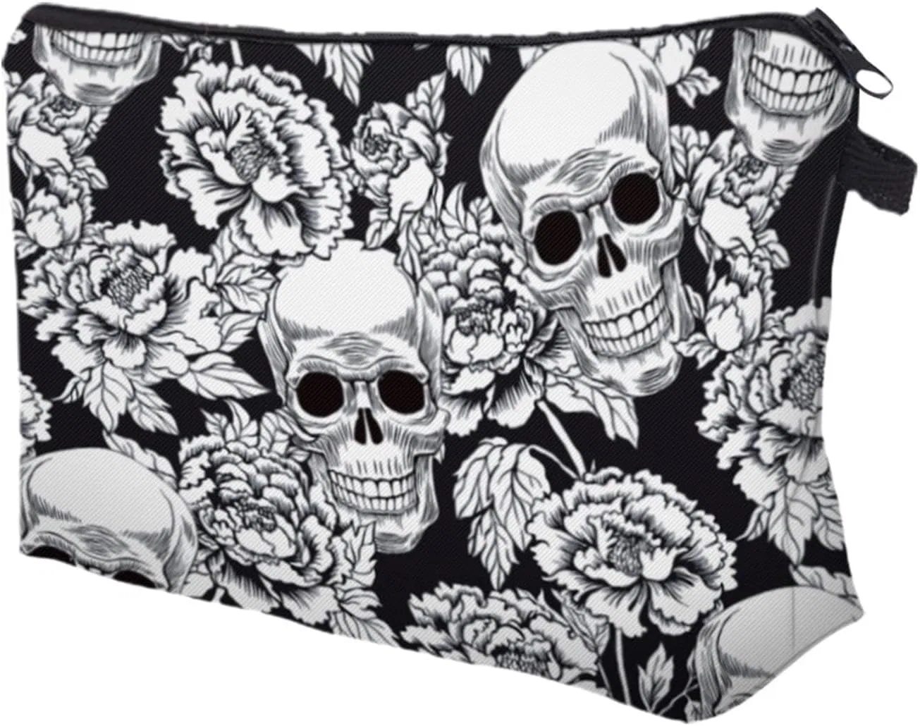 Косметичка с принтом черепа, Polyester, Black Generisch